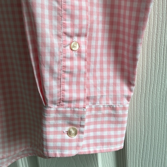 Pink gingham button down - Picture 5 of 6